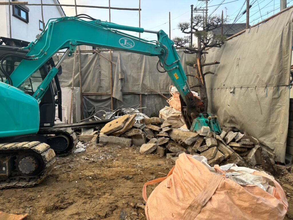 解体工事：京都市山科区