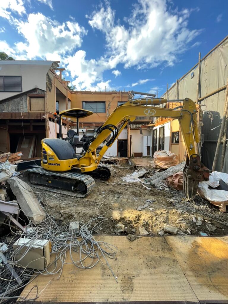 解体工事：京都市右京区嵯峨