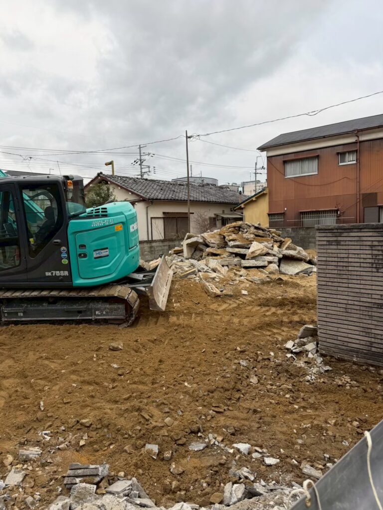 解体工事：京都府八幡市